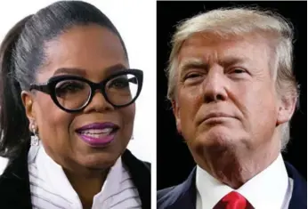  ??  ?? Twice as many Americans would take investing advice from Oprah Winfrey than President Donald Trump.