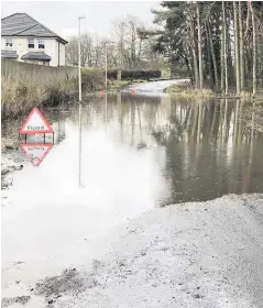  ??  ?? Wet and wild Locals are tired of dealing with flooding and have hit out at council after it promised to have the issue fixed but still has not