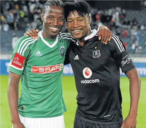  ?? Picture: GALLO IMAGES ?? FAMILY TIES: Siyabonga Sangweni and his brother Thamsanqa will make history by being the first set of siblings to be named in the Bafana Bafana squad at the same time. Siyabonga plays for Orlando Pirates, and Thamsanqa for Amazulu