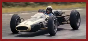  ??  ?? Bruce winning theTasman Championsh­ip with his original Cooper in 1964