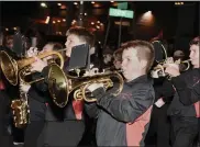  ?? ?? Boyertown East/West Middle School Band at the Boyertown Halloween Parade.