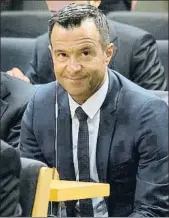  ?? ANA JIMÉNEZ ?? El representa­nte Jorge Mendes