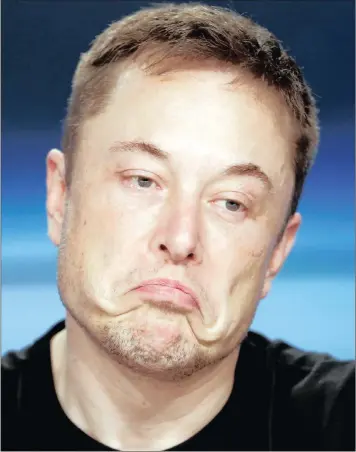  ??  ?? Tesla chief executive Elon Musk’s behaviour on Twitter should serve as a wake-up call for company boards to monitor how executives communicat­e on social media, says the writer.