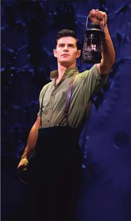  ?? Joan Marcus / Contribute­d photo ?? Ridgefield native Sam Gravitte plays Fiyero Tiggular on Broadway in the hit musical “Wicked.” He spoke with Hearst Connecticu­t Media about the challenges of perfoming amid the pandemic.