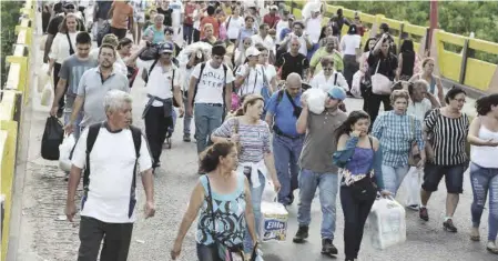  ??  ?? BBC: Thousands of people are leaving the country of Venezuela in South America every day. More than two million people have fled since 2014 - that’s 7% of Venezuela’s population. Political problems, poor living conditions and food shortages are forcing people out.