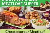  ??  ?? Cheeseburg­er Meatloaf