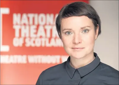  ??  ?? JACKIE WYLIE: The newly-appointed artistic director of the National Theatre of Scotland is the first Scot to hold the role.