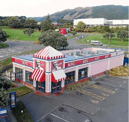  ?? PHOTO: SUPPLIED ?? KFC, owned by Restaurant Brands, has rights to lease its Porirua building until 2035.