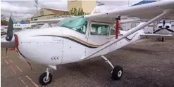  ??  ?? Tragic flight: The single-propeller four-seater Cessna 182