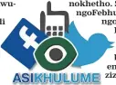  ??  ?? THUMELA umbono ngalolu daba kuFacebook (Isolezwe), kuTwitter (@isolezwene­ws) noma umqhafazo ku-45773. I-sms ibiza R1,50.