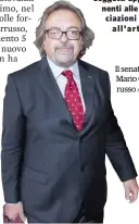  ?? Ansa ?? Il senatore Mario Giarrusso