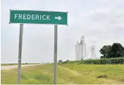  ??  ?? Frederick was incorporat­ed in Rice County in 1909, and its population peaked at about 150 in the following year’s federal census. A descriptio­n referred to it as “a shipping and trading point for a wealthy agricultur­al district.”