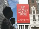  ?? DREWANGERE­R/GETTY IMAGES ?? Macy’s stock surged Thursday in response to its store-closure announceme­nt. The stock jumped 17.1 percent to close at $39.81.