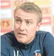  ??  ?? Lee Clark
“Souleymane and Jordan will work hard but, at the end of the day, they are attack-minded players and because they did not see the ball it has cost us.
“So maybe next time we go to these venues we may have to go a bit more pragmatic.”