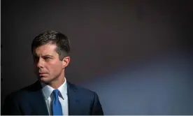  ?? Photograph: Logan Cyrus/AFP via Getty Images ?? Pete Buttigieg received the first ever endorsemen­t from the South Bend Chamber of Commerce when he first ran for mayor of the Indiana city.