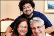  ?? PHOTO PROVIDED ?? Longtime Assemblyma­n Jim Tedisco, pictured with his wife and stepson, is running against Fulton County real estate business owner Christian Klueg in a Sept. 13 primary for the Republican nomination to replace retiring state Sen. Hugh Farley.