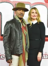  ?? BEN STANSALL/GETTY-AFP 2014 ?? Jamie Foxx and Cameron Diaz will star in the action comedy film “Back in Action.”