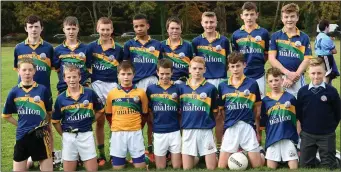  ??  ?? St Brendan’s College team who participat­ed in the recent First Year Football blitz hosted by St Brendan’s College in Killarney. Photo by Michelle Cooper Galvin