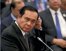  ?? PHOTO: AP. ?? Thai leader Prayuth Chan-ocha insists he is a politician who used to be a soldier.