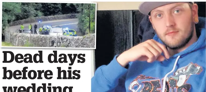  ?? Tony Lawson, of Skelmersda­le, who died in a motorbike crash in North Wales. Above left, police at the scene of the accident that shut the A5 at Betws-y-Coed ??
