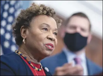  ?? ASSOCIATED PRESS ?? Rep. Barbara Lee, D-Calif., filed paperwork Wednesday to enter the race for the seat held by long-serving Sen. Dianne Feinstein, adding another Democrat and a nationally recognized Black woman to a growing field that already includes two other members of Congress.
