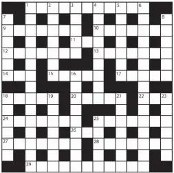  ??  ?? PRIZES of £20 will be awarded to the senders of the first three correct solutions checked. Solutions to: Daily Mail Prize Crossword No. 15,353, PO BOX 3451, Norwich, NR7 7NR. Entries may be submitted by second-class post. Envelopes must be postmarked...