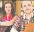  ?? SUBMITTED PHOTO ?? Cian O Morain and Mary McGillivra­y will play their special blend of music, song and story telling at the Benevolent Irish Society Hall on June 17.