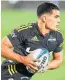  ?? Photo / Photosport ?? Hurricanes player Josh Moorby during their Super Rugby match against Moana Pasifika.