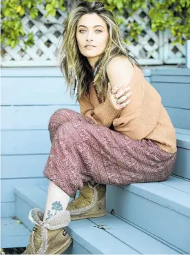  ?? ?? Paris Jackson poses for a portrait to promote her debut solo album Wilted, to be released on November 13.