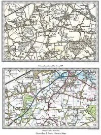  ??  ?? Top: An example of the historical postcode map, printed on high-quality silk paper. Above: The dual Now & Then maps showing how your area has changed over the past century