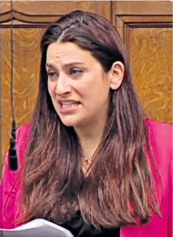  ??  ?? Labour MP Luciana Berger fought back tears as she detailed the torrent of abuse she received for speaking out against anti-semitism