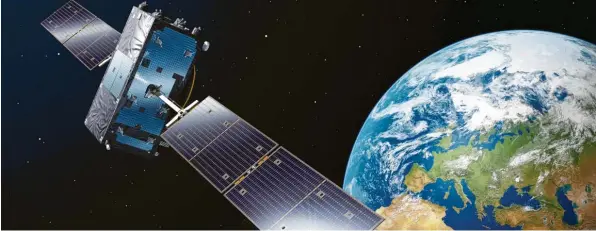  ?? Foto: Sebastian Kramer, dpa ?? Angriffe auf Satelliten könnten Teil einer zukünftige­n Kriegsführ­ung sein. Die Nato richtet ihre Verteidigu­ngsstrateg­ie auch darauf aus – mit einem Space Center in Ramstein.