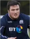  ??  ?? Glasgow prop Zander Fagerson suffered knock