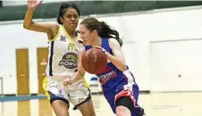  ?? Photo: Nev Madsen ?? DEEP THREAT: Jasmine Gardner was lethal from downtown against the Caboolture Suns in the SBL at the weekend.