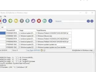  ??  ?? Met Microsofts Log Parser Studio kun je de logboekite­ms met de querytaal SQL op dezelfde manier uitlezen als je bij een database doet.