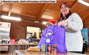  ?? ?? > Maxine Lewis, chair of trustees at Calon Cwm