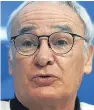  ??  ?? Satisfied: Leicester boss Claudio Ranieri.