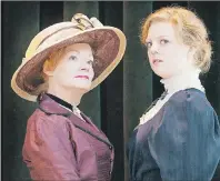  ?? SUBMITTED PHOTO ?? Gracie Finley, left, and Leah Pritchard appear in a production photo for “Mrs. Warren’s Profession”. The show begins July 7.