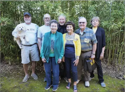  ?? PHOTOS CONTRIBUTE­D ?? Ukiah High School Alumni Associatio­n board members: Left to right: Buck Ganter, Phil Gary, Marge Davina Thatcher, Channing Cornell, Marie Myers, Charlie Myers and Darlene Simmons.