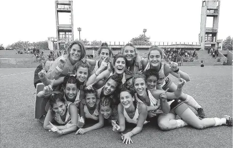  ??  ?? Sportiva A se fue "Feliz" de Mar del Plata. Las Palomas tendrán un año para prepararse para la elite nacional.