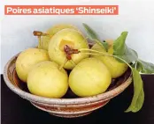  ?? ?? Poires asiatiques ‘Shinseiki’