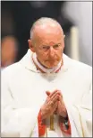  ?? Thomas Coex / AFP/Getty Images file photo ?? Cardinal Theodore McCarrick is the first cardinal ever to be defrocked for sex abuse.