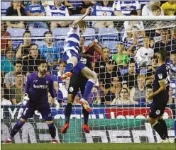  ??  ?? IN FRONT: Jon Dadi Bodvarsson scores for Reading