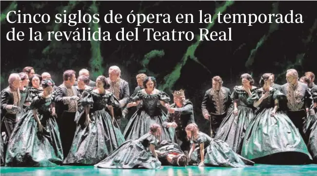  ?? MONICA RITTERHAUS ?? Una imagen de la producción de ‘Nabucco’ que presentará el Teatro Real