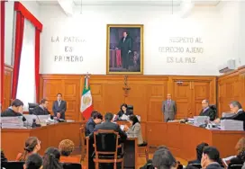  ??  ?? La primera sala de la Suprema Corte.