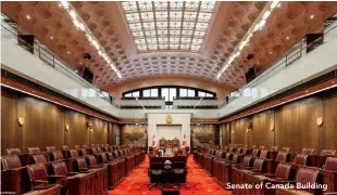  ??  ?? Senate of Canada Building