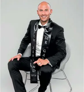  ?? PHOTO: JARRAD MAPP ?? Mr Gay NZ Ricky Devine White channels his inner James Bond in a formal wear photo shoot for the Mr Gay World competitio­n.