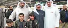  ??  ?? This photo shows ( from right) Mijbil Al-Ayoub, Sheikh Khalid Al-Abdullah Al-Sabah and Sheikh Al-Abdullah Al-Sabah during the event.