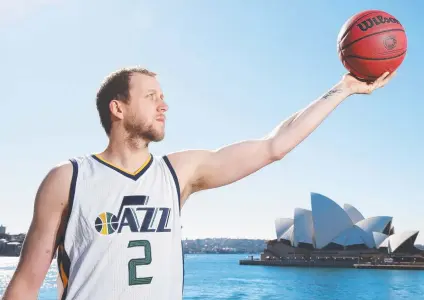  ?? Picture: GETTY ?? JAZZING IT UP: Joe Ingles of the Utah Jazz, in Sydney in August, will play the Sydney Kings today.