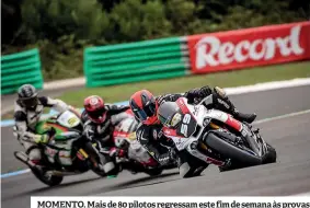  ??  ?? MOMENTO. Mais de 80 pilotos regressam este fim de semana às provas